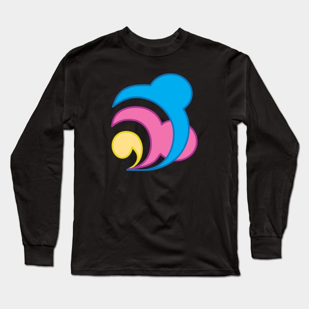 Freehand Abstract Design Long Sleeve T-Shirt by Madhur